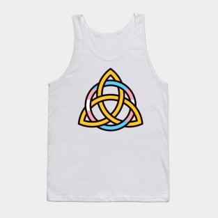 Trans Pride Encircled Triquetra Tank Top